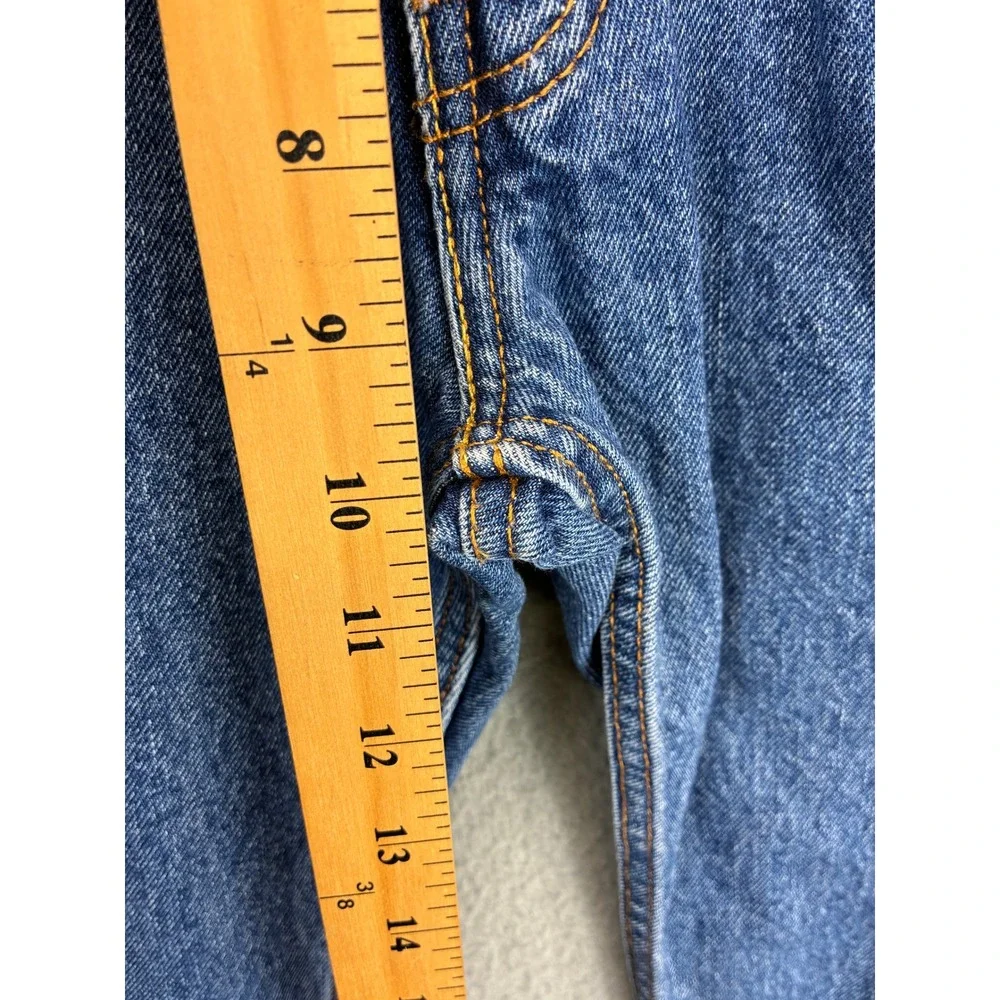 Levis 505 Regular Fit Straight Leg Denim Jeans Mens 29x30 Blue Classic Western